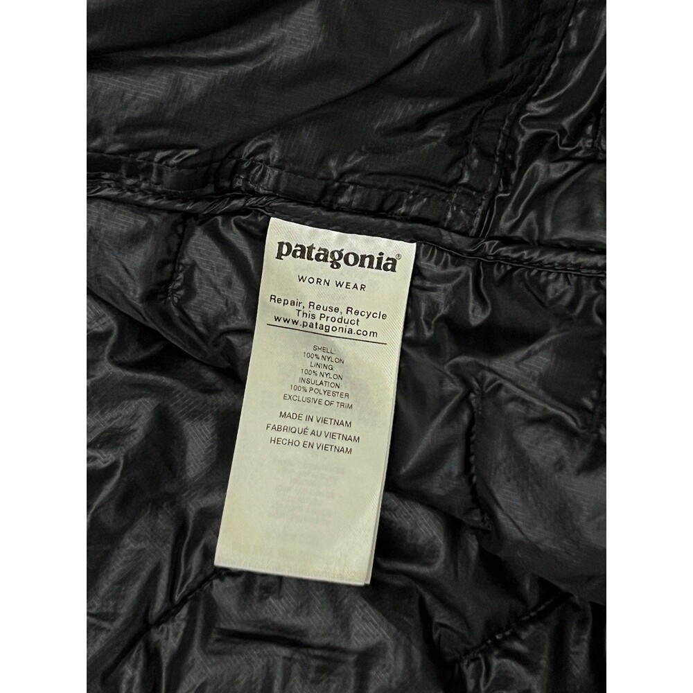 Patagonia Micro Puff Hoody Jacket Black US Ski Team Men’s Large Lightweight - Picture 11 of 11